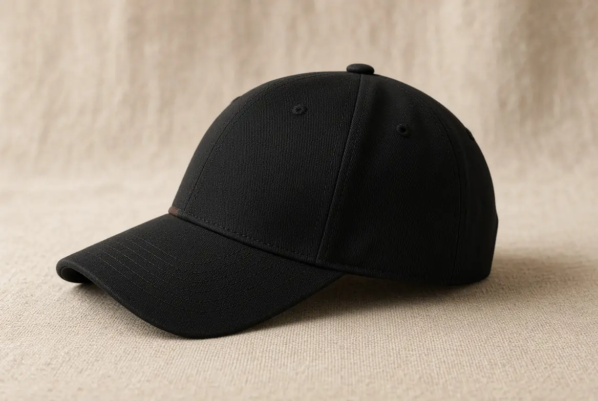 Side profile of the structured low-profile Worthy Hat with a pre-curved visor